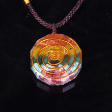 Load image into Gallery viewer, Orgonite 7 Chakra Rainbow Crystal Pendant for Strengthen Immune System