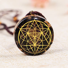 Load image into Gallery viewer, Orgonite Seed of Life Energy Pendant