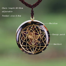 Load image into Gallery viewer, Orgonite Seed of Life Energy Pendant
