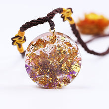 Load image into Gallery viewer, Orgonite Amethystine Lotus Energy Pendant