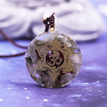 Load image into Gallery viewer, Orgonite Labradorite Om Yoga Healing Pendant
