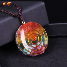 Load image into Gallery viewer, Orgonite 7 Chakra Rainbow Crystal Pendant for Strengthen Immune System
